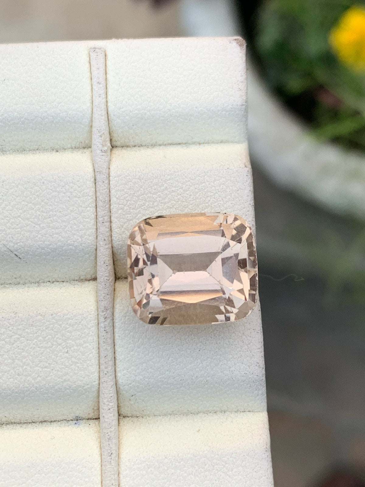 Unheated Imperial Topaz Gemstone: 15.75 CT VVS Orange Cushion Cut