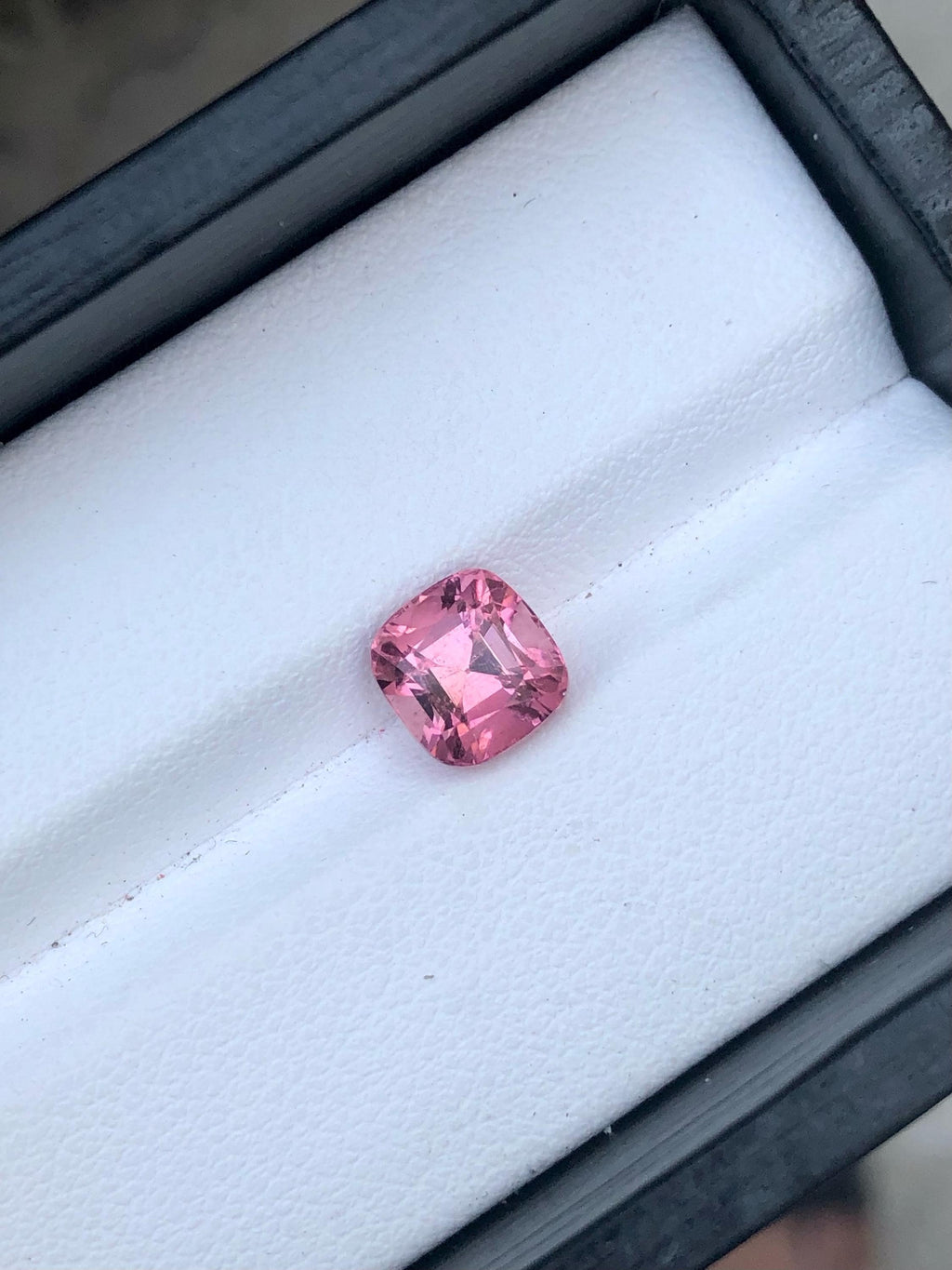 Natural Pink Tourmaline Gemstone: 2.15 CT Square Cushion Cut