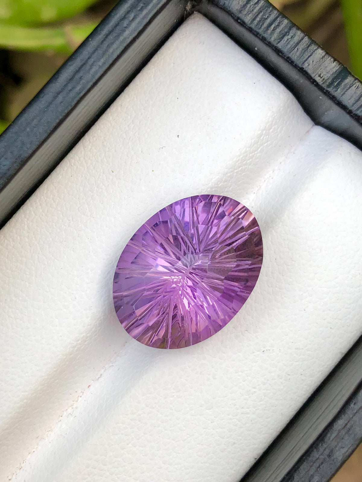 Fancy Cut Amethyst Gemstone: 11.70 CT Natural Purple Ring Stone