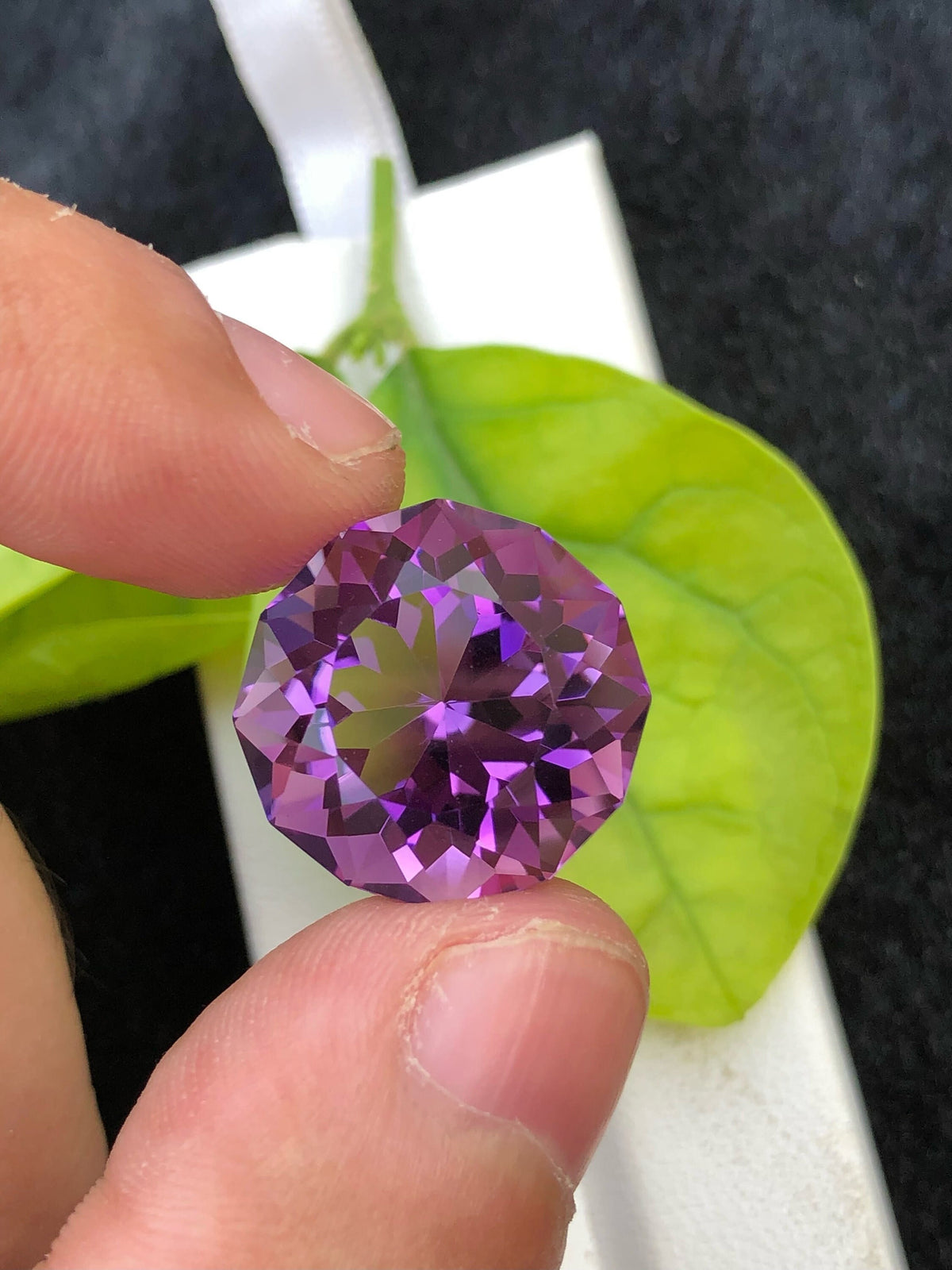 Deep Purple Amethyst Gemstone: Fancy Cut, 20.60 CT Loose Stone
