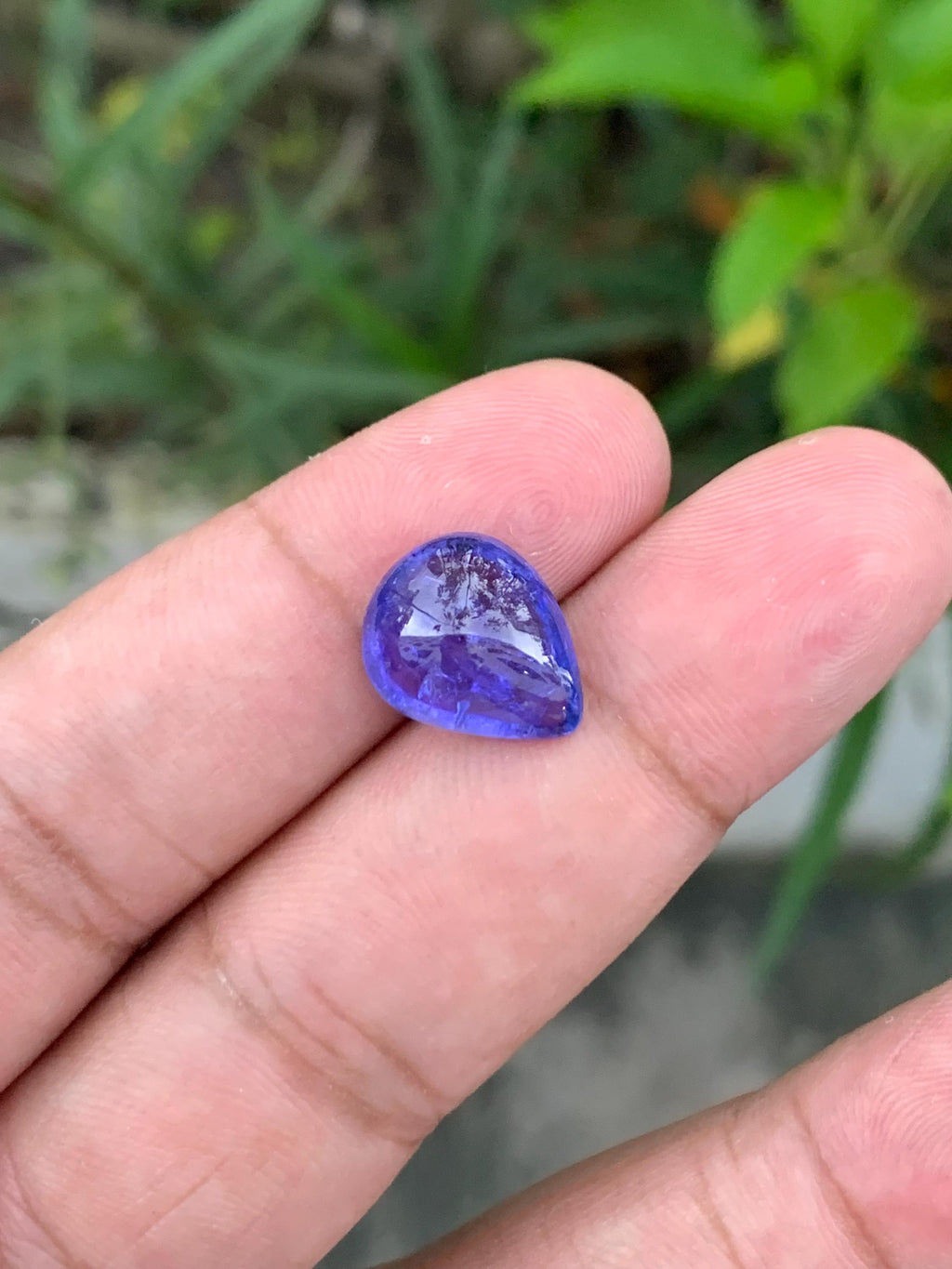 AAA Tanzanite Cabochon: 7.59 Carat Loose Gemstone, December Birthstone