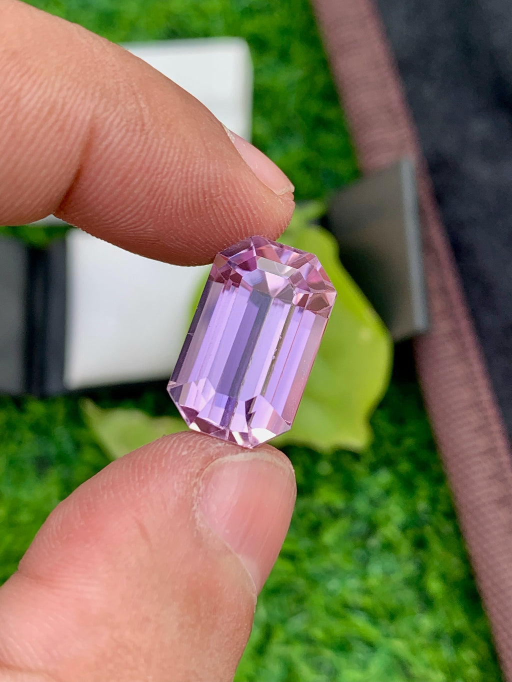 Natural Pink Kunzite Gemstone: Emerald Cut, 19.25 Carat