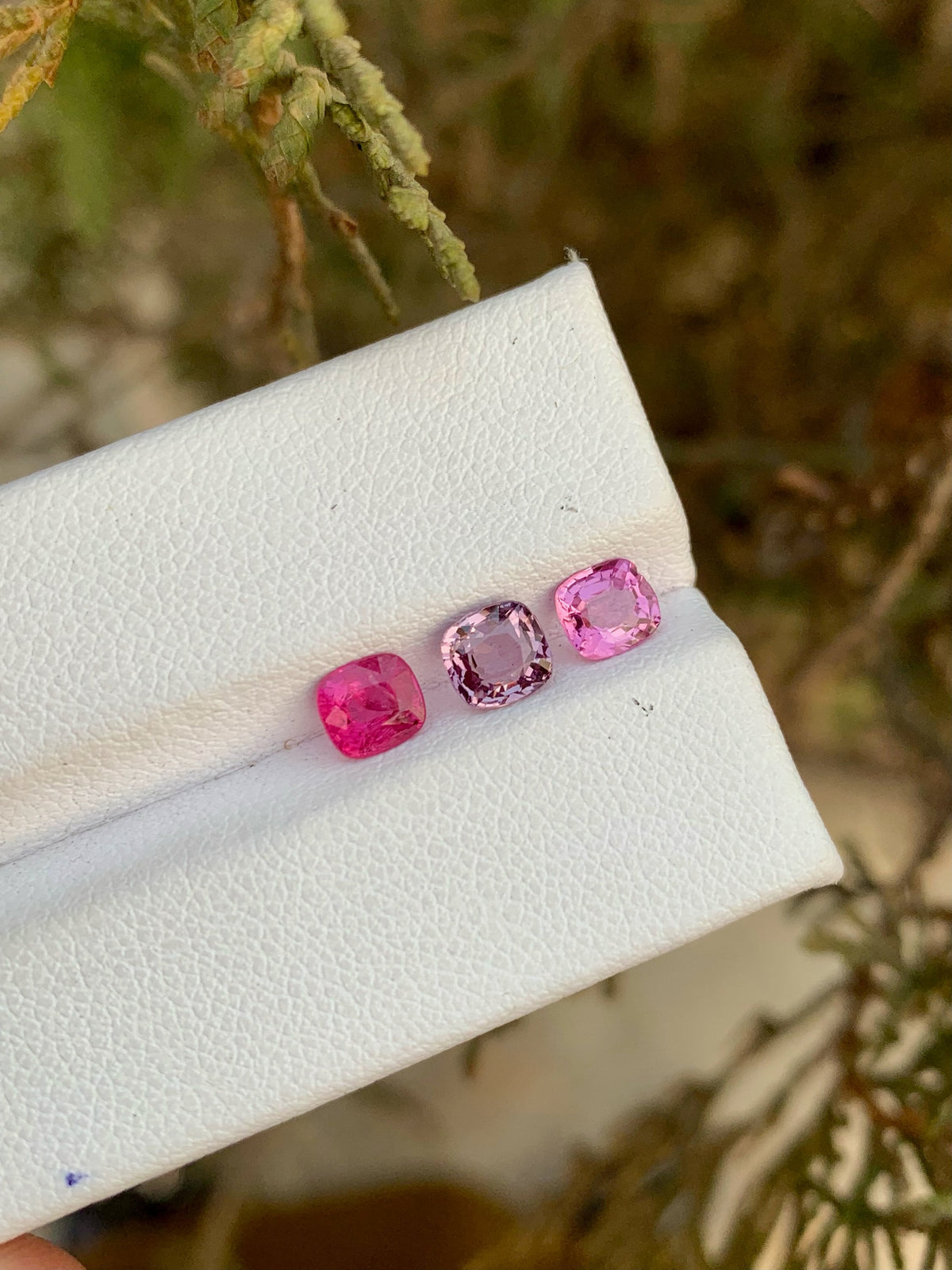 Magenta Red Spinel Gemstone Lot: Cushion Cut, Ring Size, 1.95ct