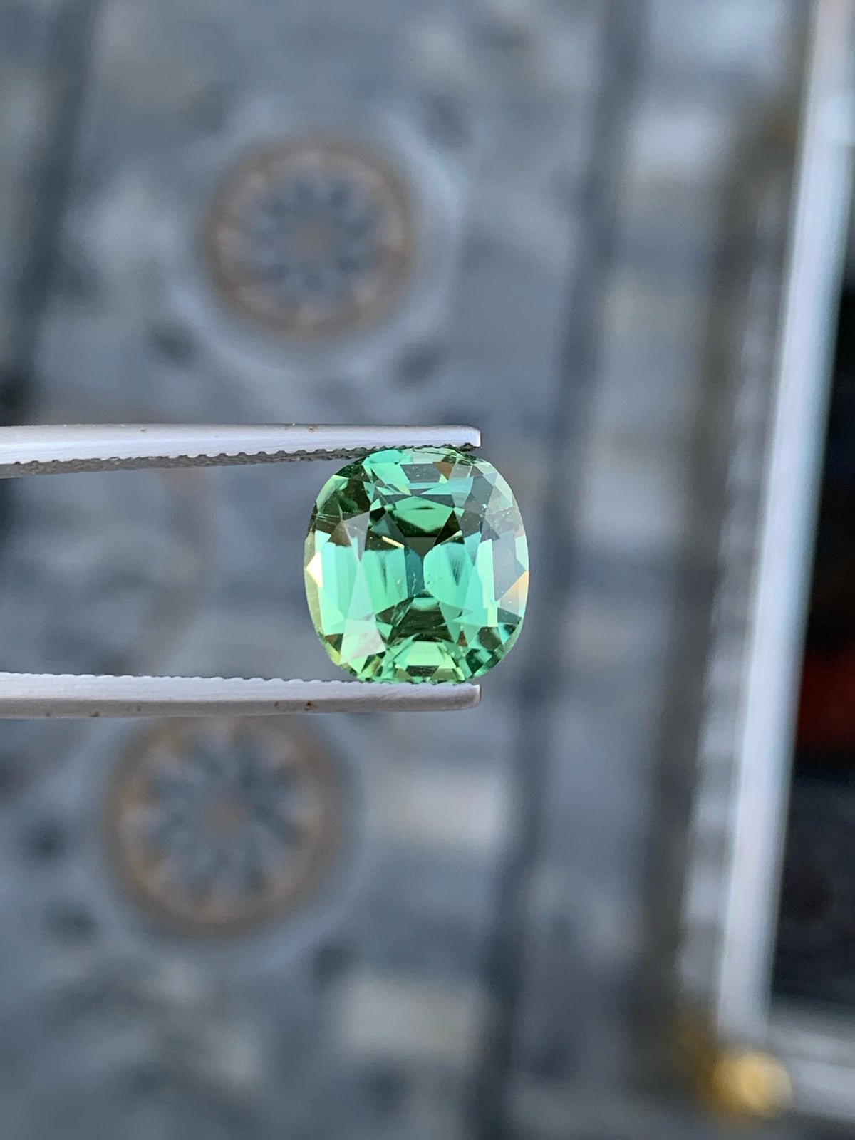 Sea Foam Green Tourmaline Gemstone: 4.80 CT Afghan Ring Stone