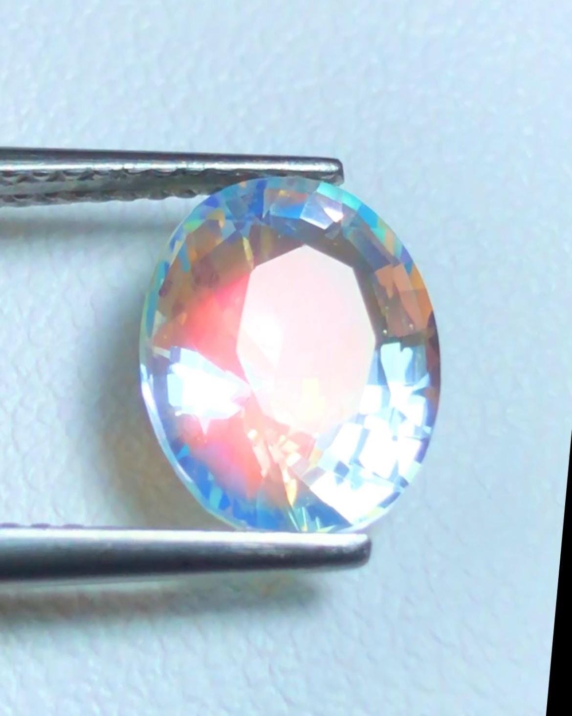 Rainbow Moonstone 2.80ct Oval Faceted Cut – Madagascar