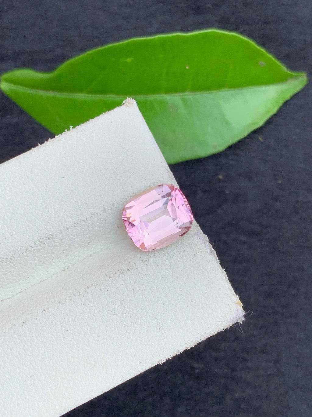 Baby Pink Tourmaline Gemstone: 2.85 CT Cushion Cut, October Birthstone