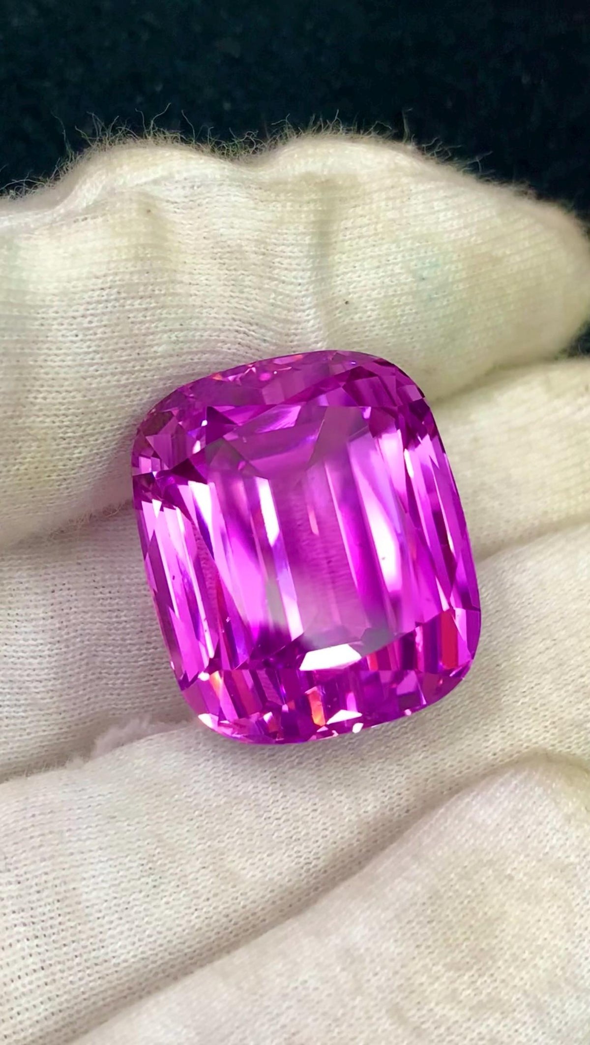 Pink Kunzite 65.20ct Cushion Cut Gemstone from Afghanistan – Elegant Sparkling Pink Gem