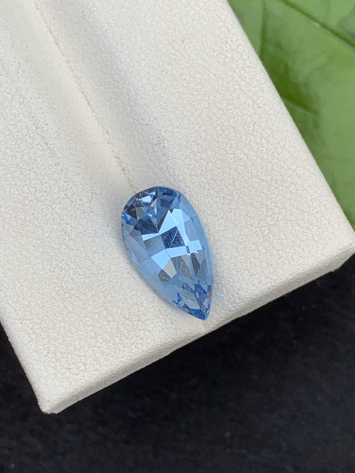 Santa Maria Blue Aquamarine Gemstone: Pear Cut, March Birthstone (1.85 Carats)