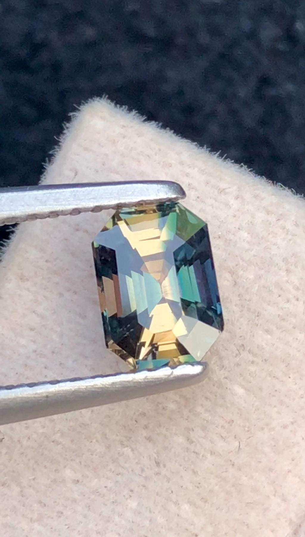 Parti Sapphire 1.17 Carat Octagonal Cut Loose Gem - Sri Lanka Certified