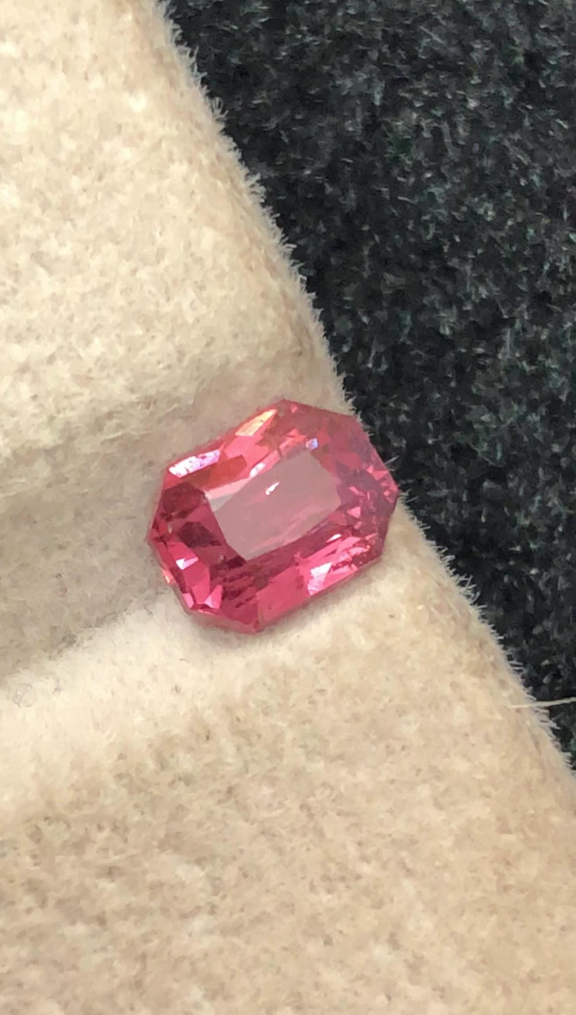 Padparadscha Sapphire 1.00 ct Fancy Octagonal Cut – From Madagascar With Certificate
