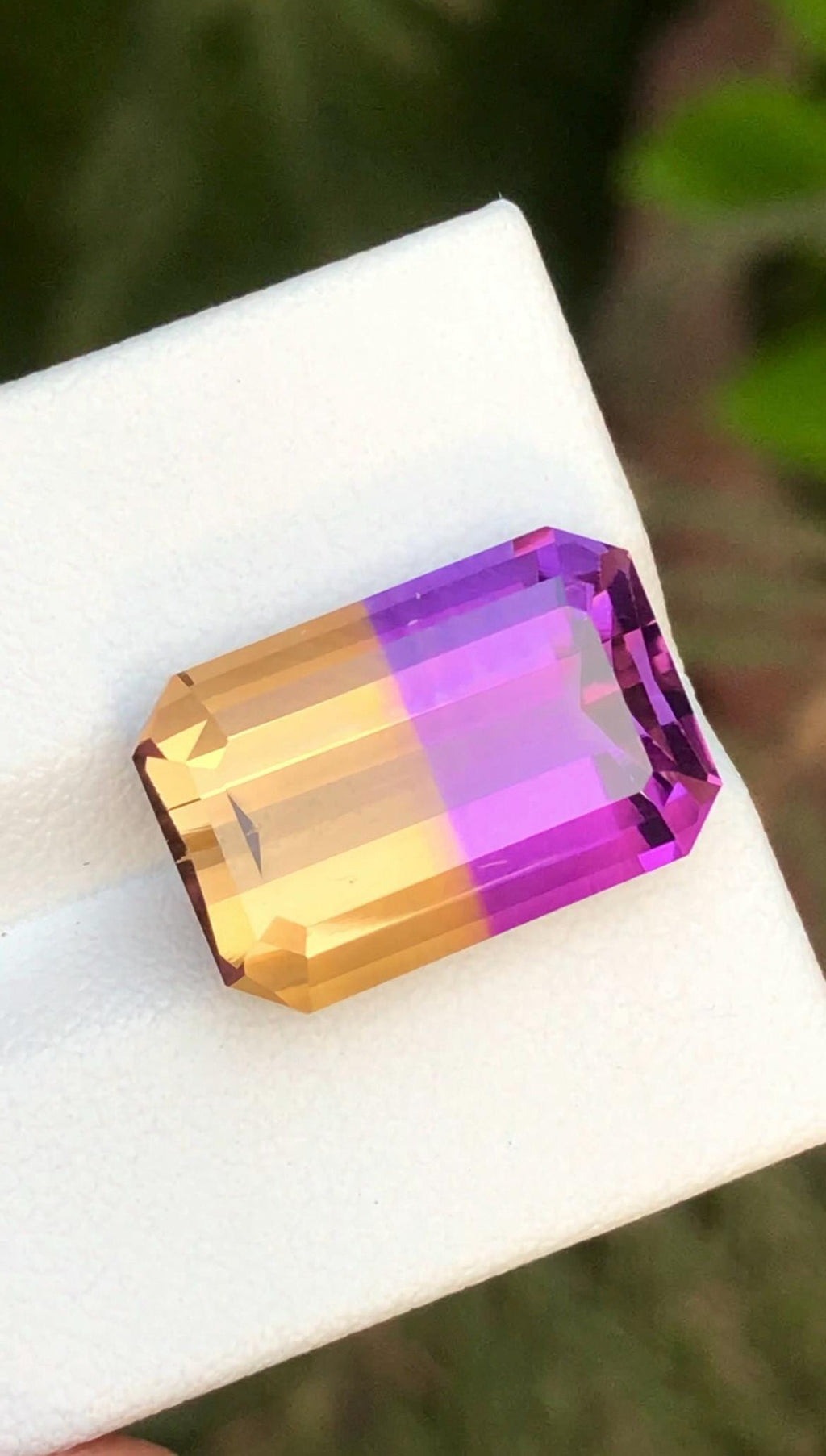 Ametrine 12.15ct Emerald Cut • Bi-Color Gemstone from Bolivia