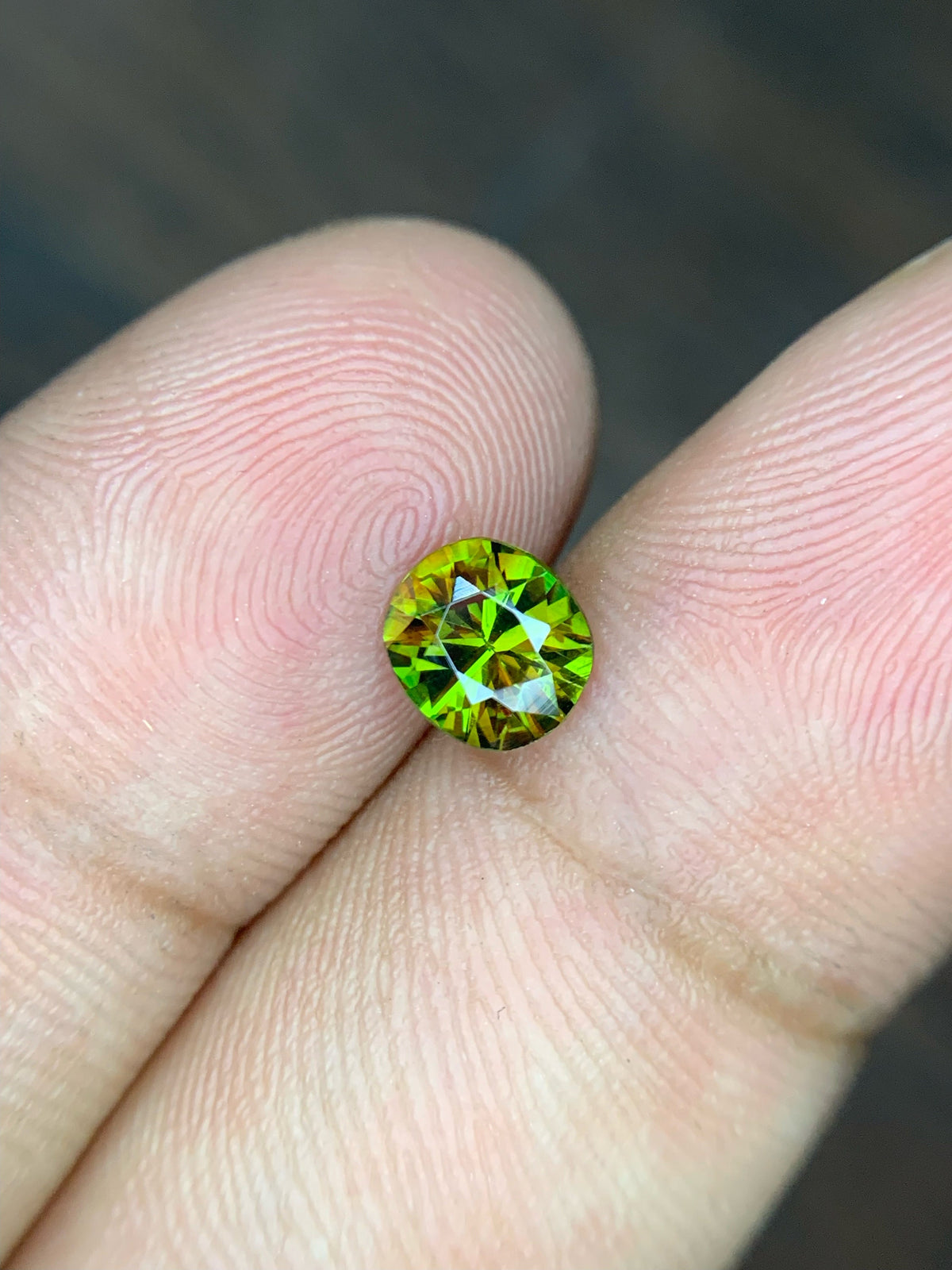 Natural Sphene Gemstone: 0.80 CT Round Cut, Himalayan Origin
