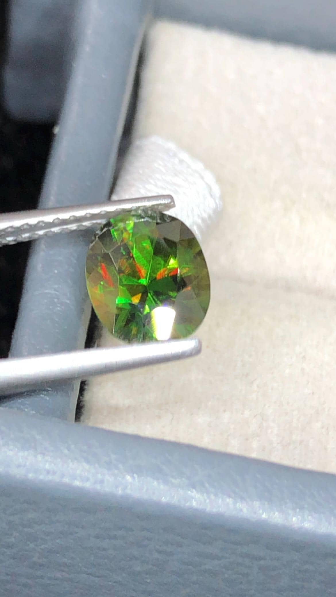 Chrome Sphene 1.70ct Round Cut From Madagascar