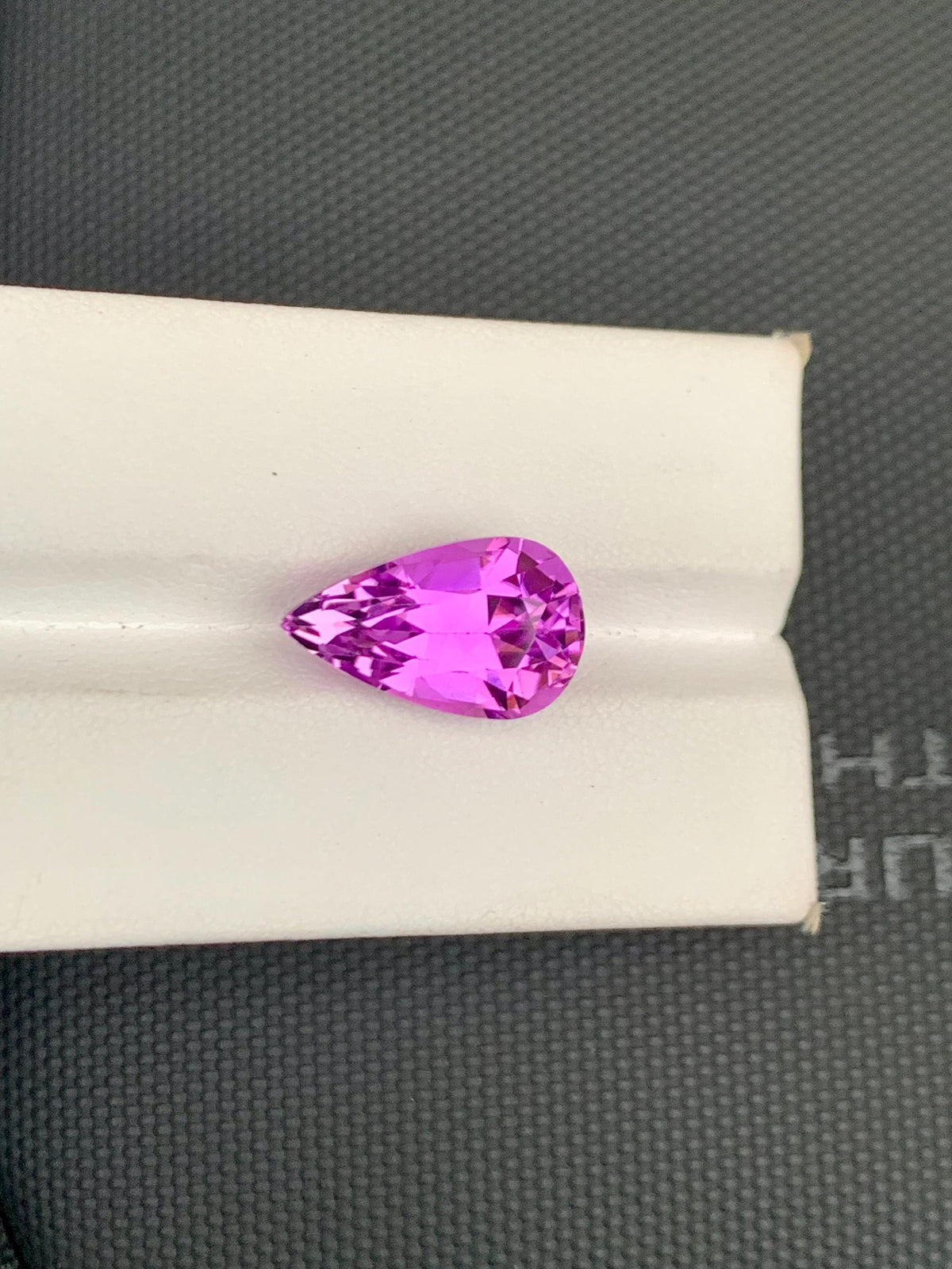Deep Pink Kunzite Gemstone: Faceted Pear Cut, October Birthstone, 11.67 CT