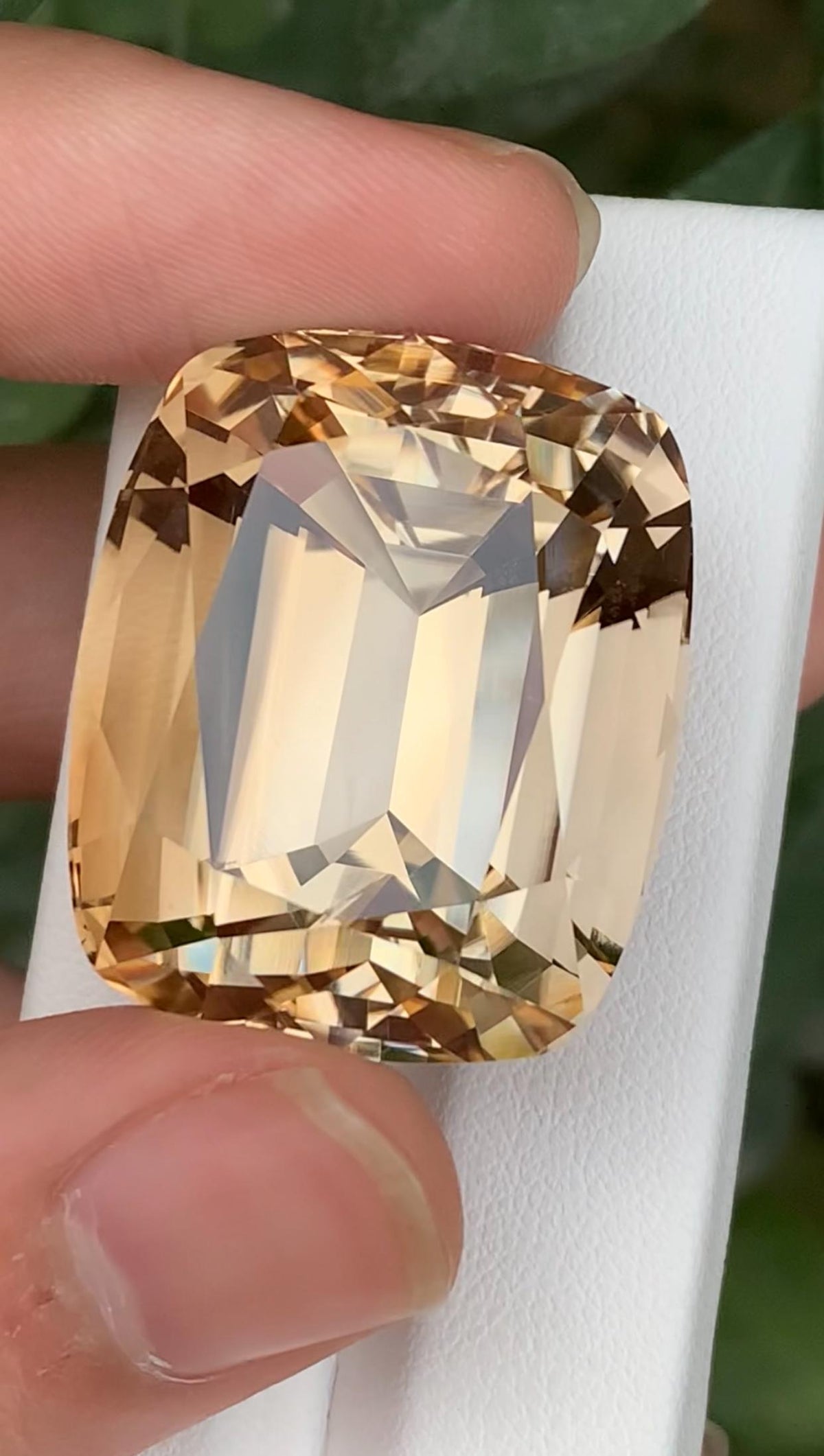 Unheated Imperial Topaz Gemstone 136 CT Natural Cushion Cut Stone