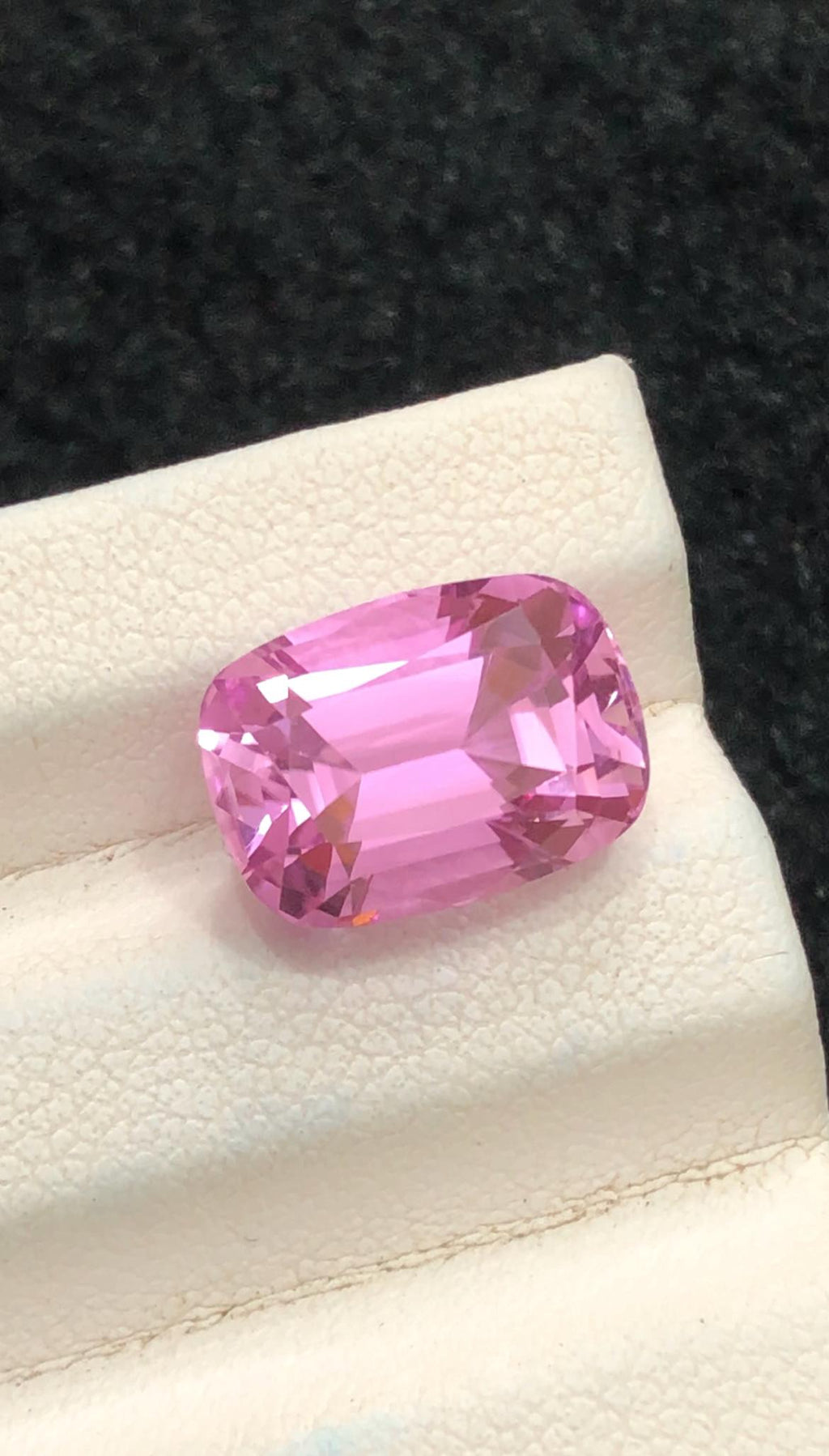 Pink Kunzite 7.40ct Cushion Cut Gemstone from Afghanistan – Sparkling Blush Pink Collector’s Gem