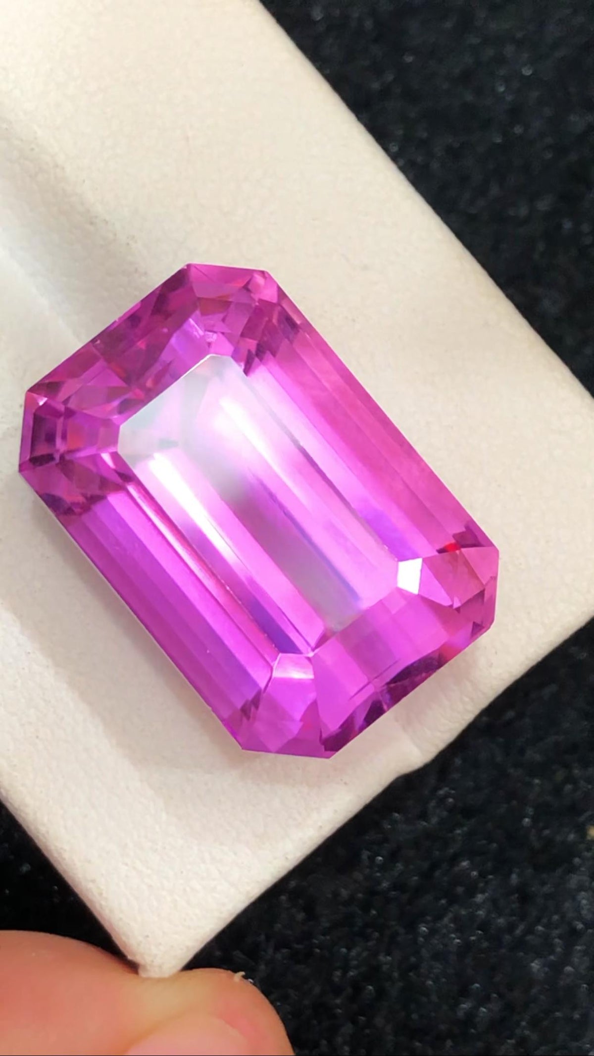 Pink Kunzite Emerald Cut – 38 Carats from Afghanistan