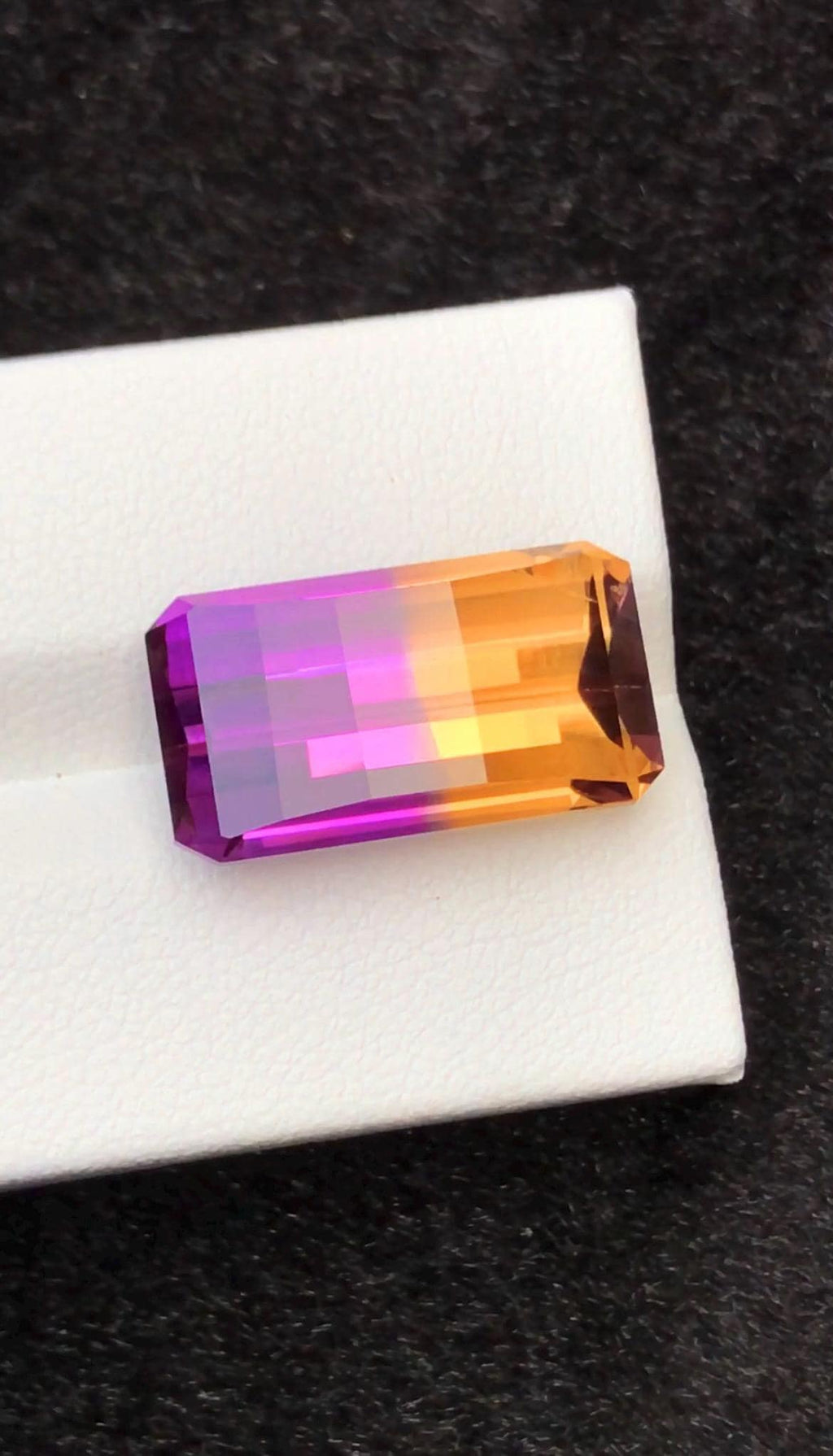 Ametrine 14.50 Carat Pixel Cut Loose Gemstone – from Brazil