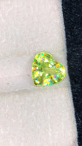 Heart Shape Green Sphene Gemstone: 1.45 ct, Pakistan Origin