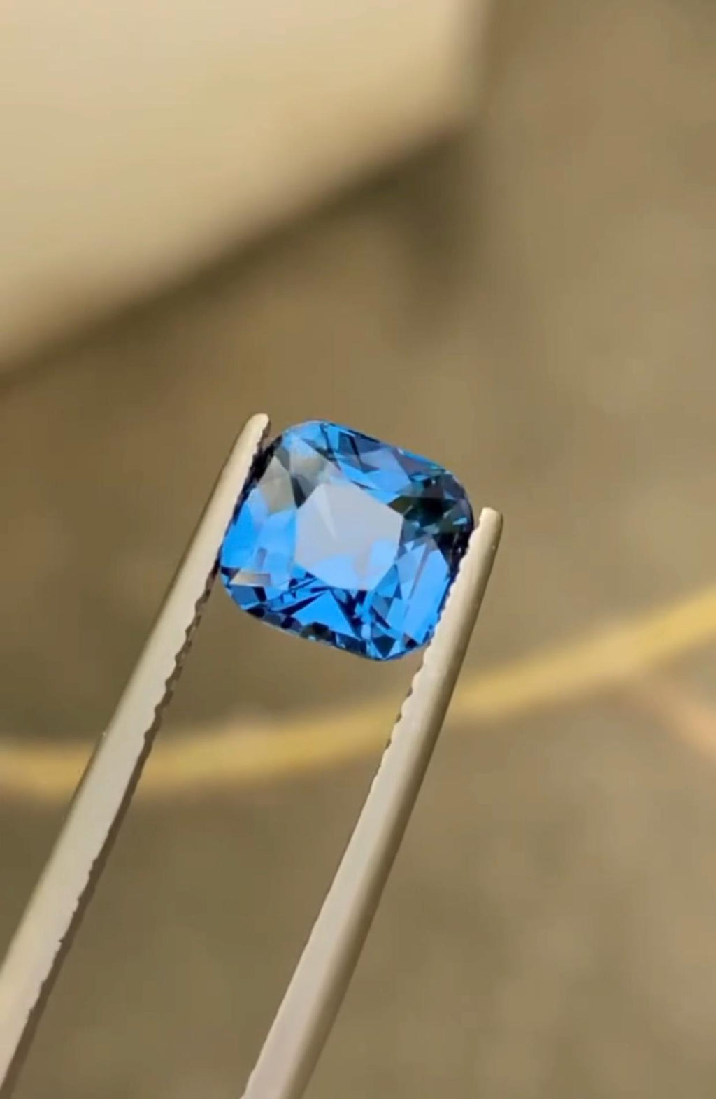 Cobalt Blue Spinel Gemstone, Cushion Cut, August Birthstone (2.07 CT)