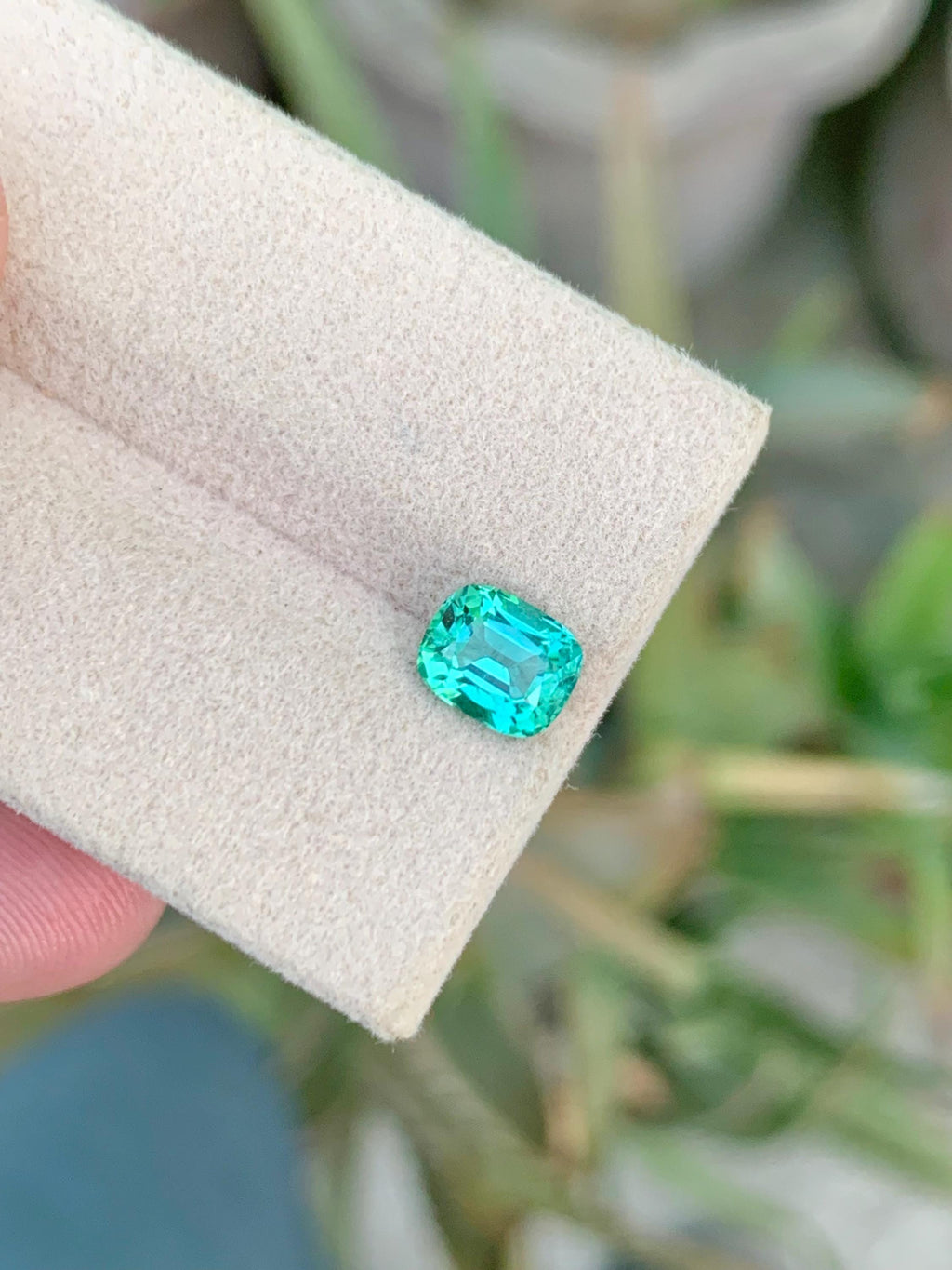 Neon Blue Tourmaline Gemstone: Rare Lagoonish Natural Stone, 1.30