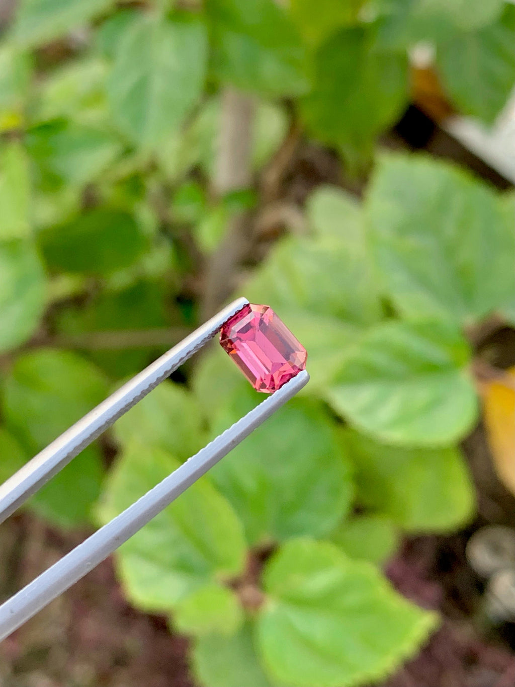 Pink Tourmaline Gemstone: 1.70 CT Emerald Cut, October Birthstone