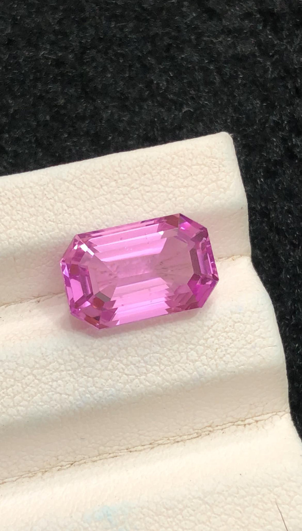 Emerald Cut Pink Kunzite Gemstone – 5.80ct Afghan Collector's Gem