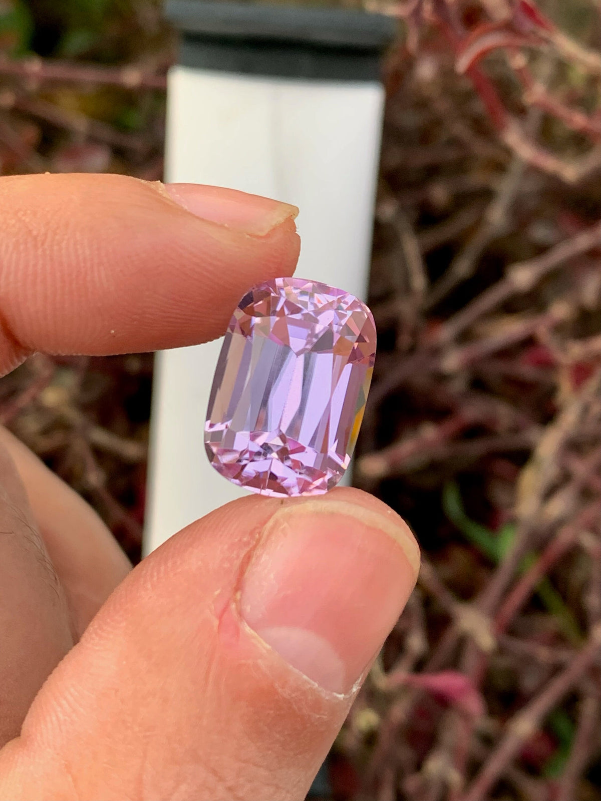 Baby Pink Kunzite Gemstone: 18.80 CT Cushion Cut Spodumene