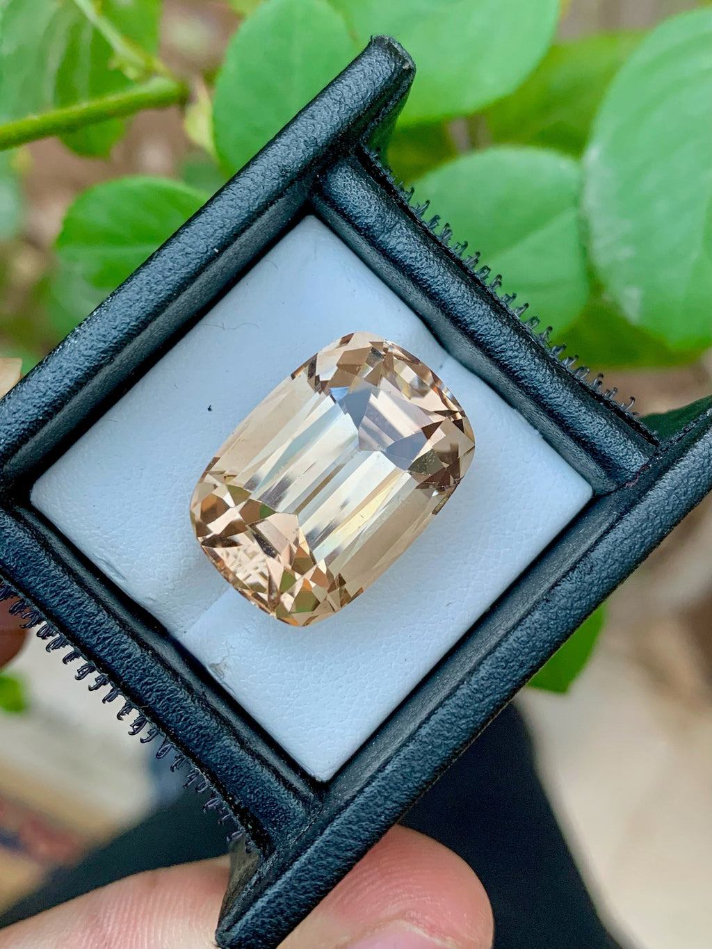 Imperial Topaz Loose Gemstone: 36.80 CT Cushion Cut, Brazil