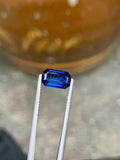2.20 CT Royal Blue Sapphire Gemstone: Cushion Cut, Jewelry Stone