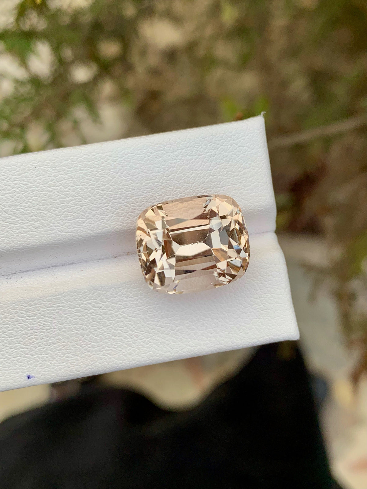 Natural Imperial Topaz Loose Gemstone: Faceted Cushion Cut, 20.05 CT