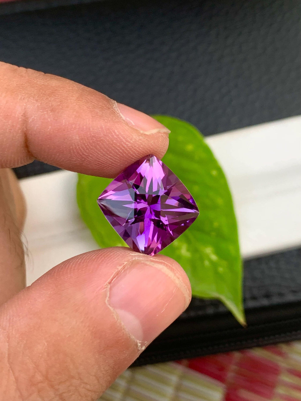 Fancy Cut Natural Amethyst Loose Gemstone: Purple Ring Stone, 10.50 Carats