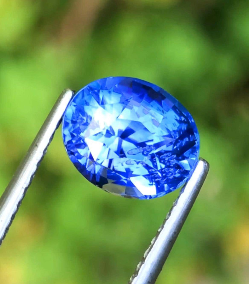 2.63 Carat Blue Sapphire – Fancy Cut Loose Gemstone from Sri Lanka