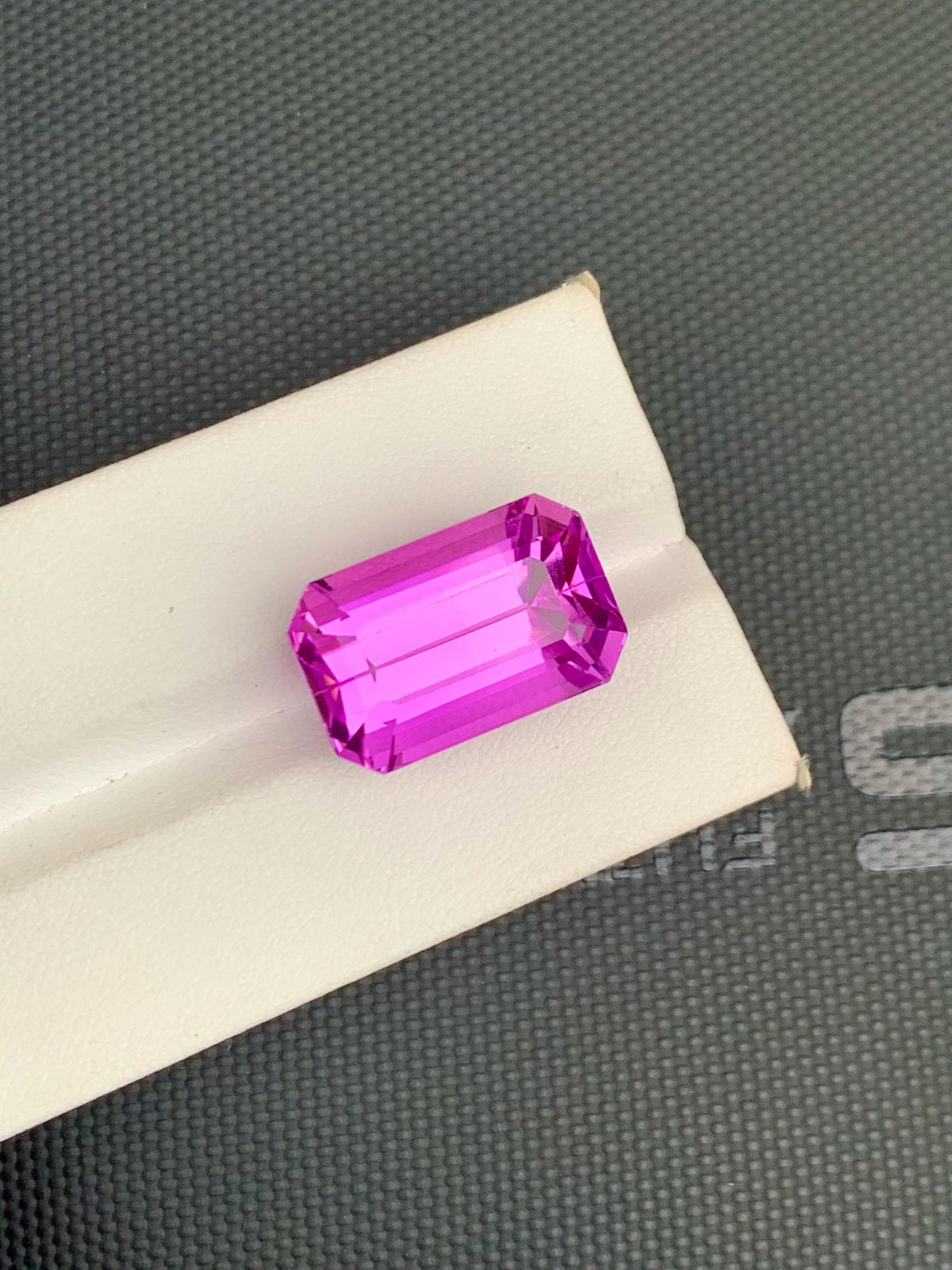 Vivid Pink Kunzite Gemstone: 27.80 Carat Emerald Cut, Afghanistan