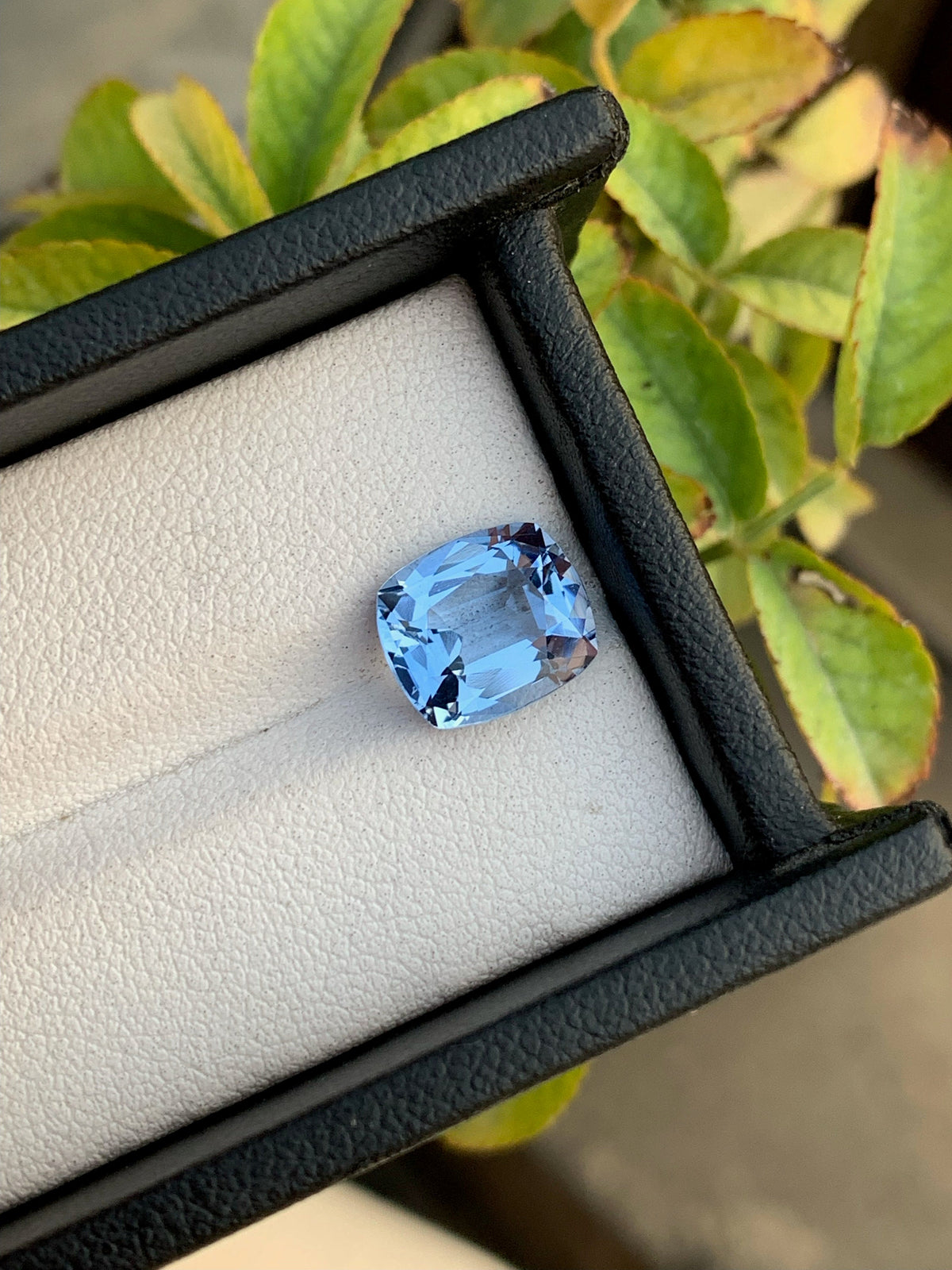 Santa Maria Blue Aquamarine Gemstone: Cushion Cut, 2.45 Carats
