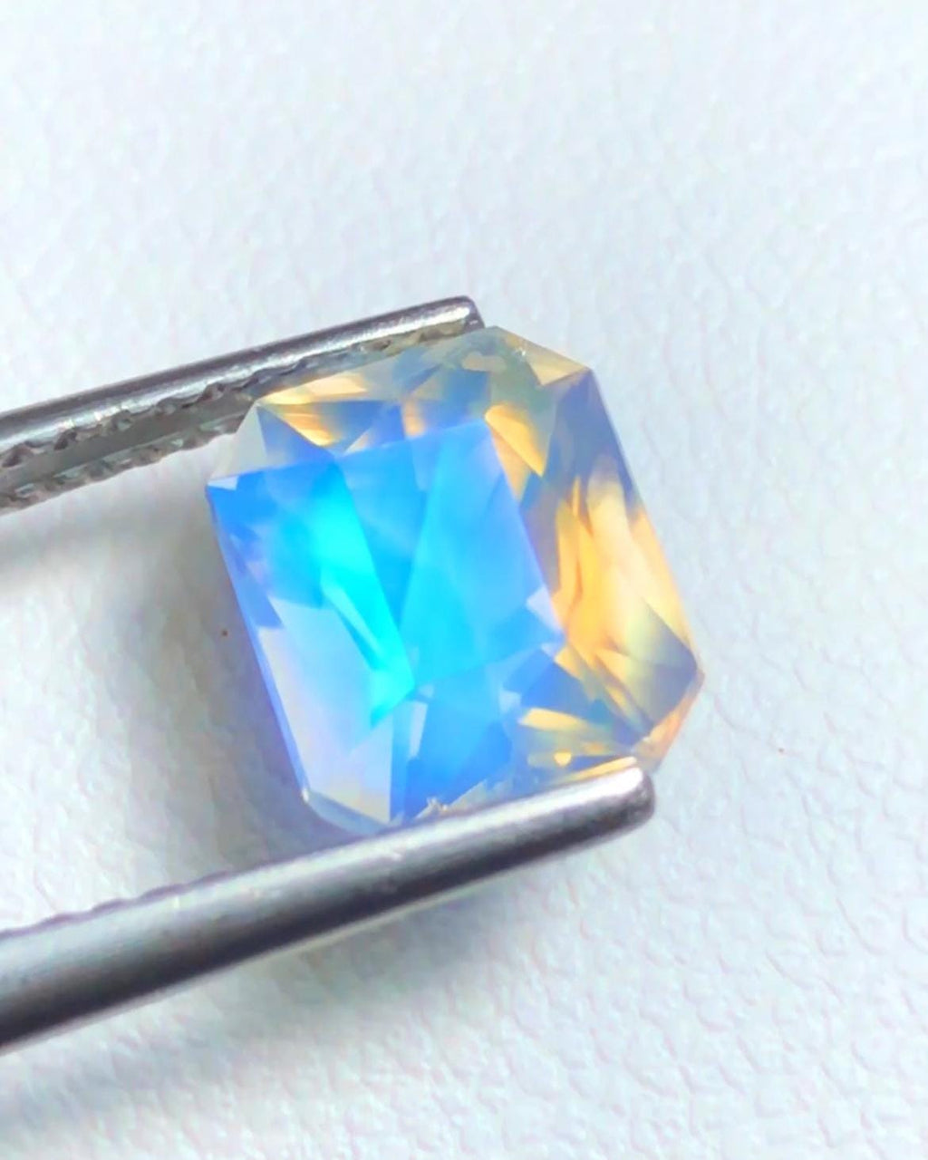 Rainbow Moonstone 2.30ct Octagonal Radiant Scissor Cut – Madagascar