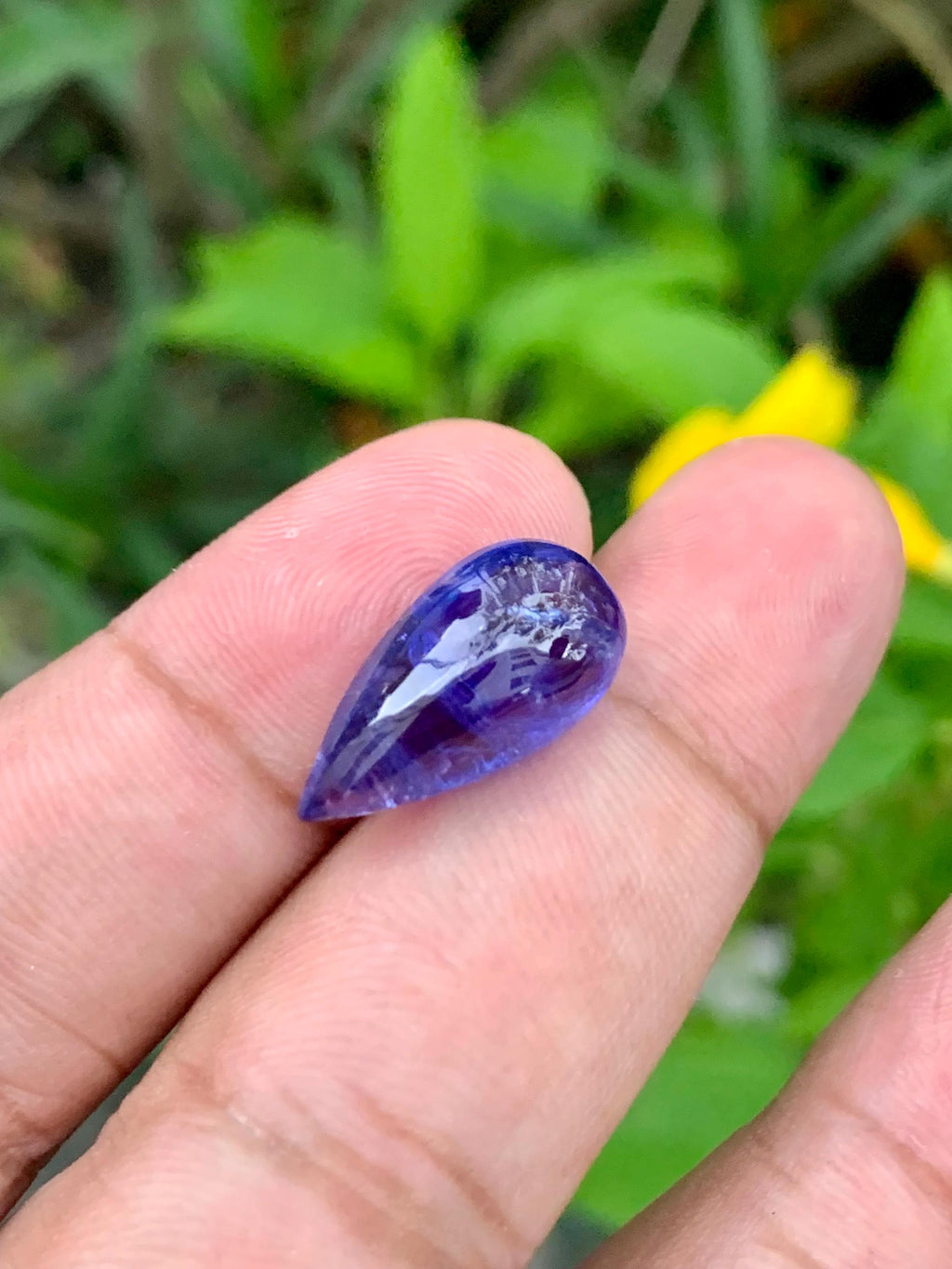 AAA Tanzanite Cabochon: Loose December Birthstone, Jewelry Making (10.13 Carat
