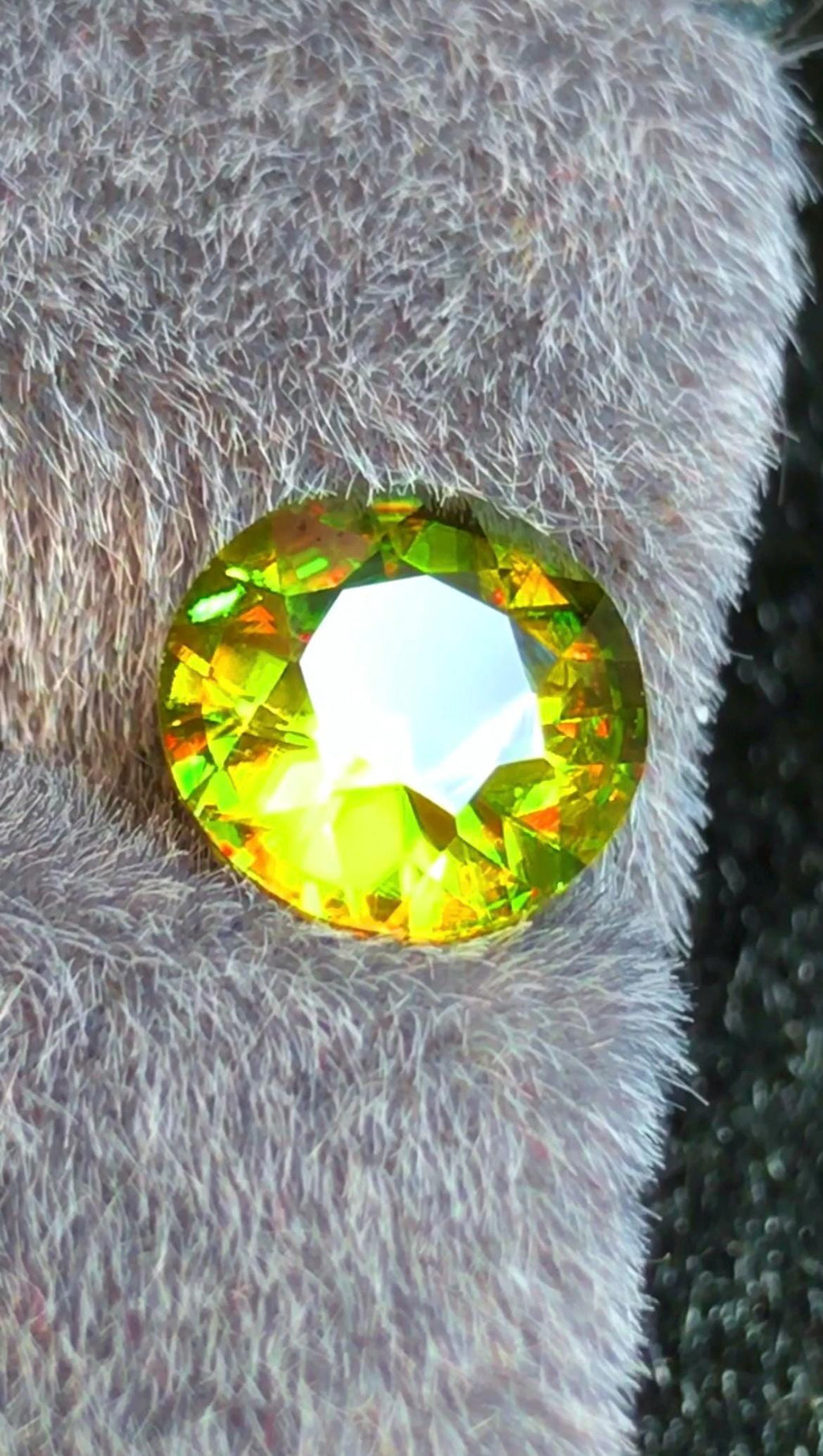 Sphene Titanite 1.90 ct Oval Cut Green Gemstone from Skardu Pakistan