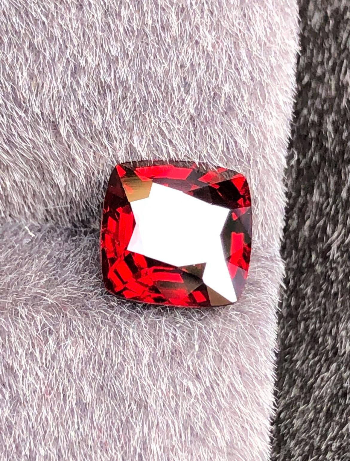 Vivid Red Spinel 2.45ct  Radiant Cushion Cut - Burma Gemstone Loose Stone