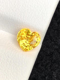 Canary Yellow Sapphire 1.58ct Heart Cut Madagascar Certified