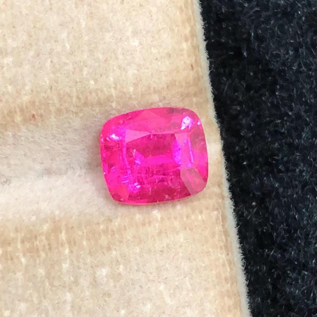 Pink Rubellite Tourmaline 1.20ct Cushion Cut from Afghanistan