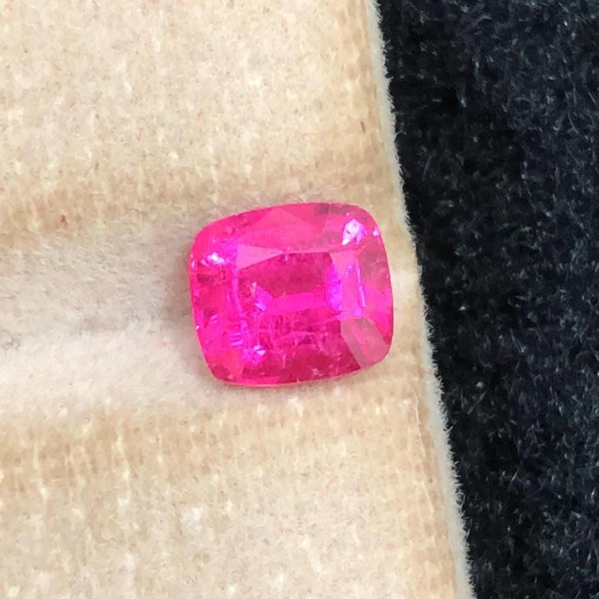Pink Rubellite Tourmaline 1.20ct Cushion Cut from Afghanistan