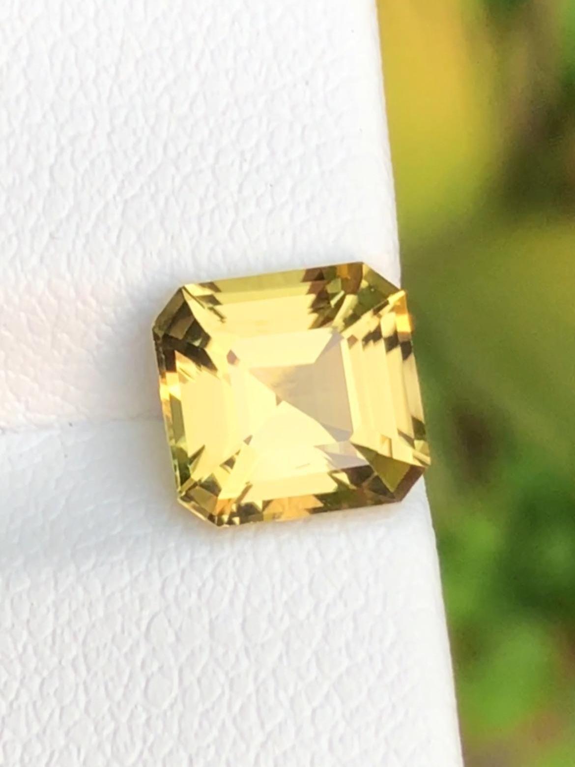 Natural Sinhalite 2.84ct Octagonal Cut – Certified Ceylon Faceted Gemstone