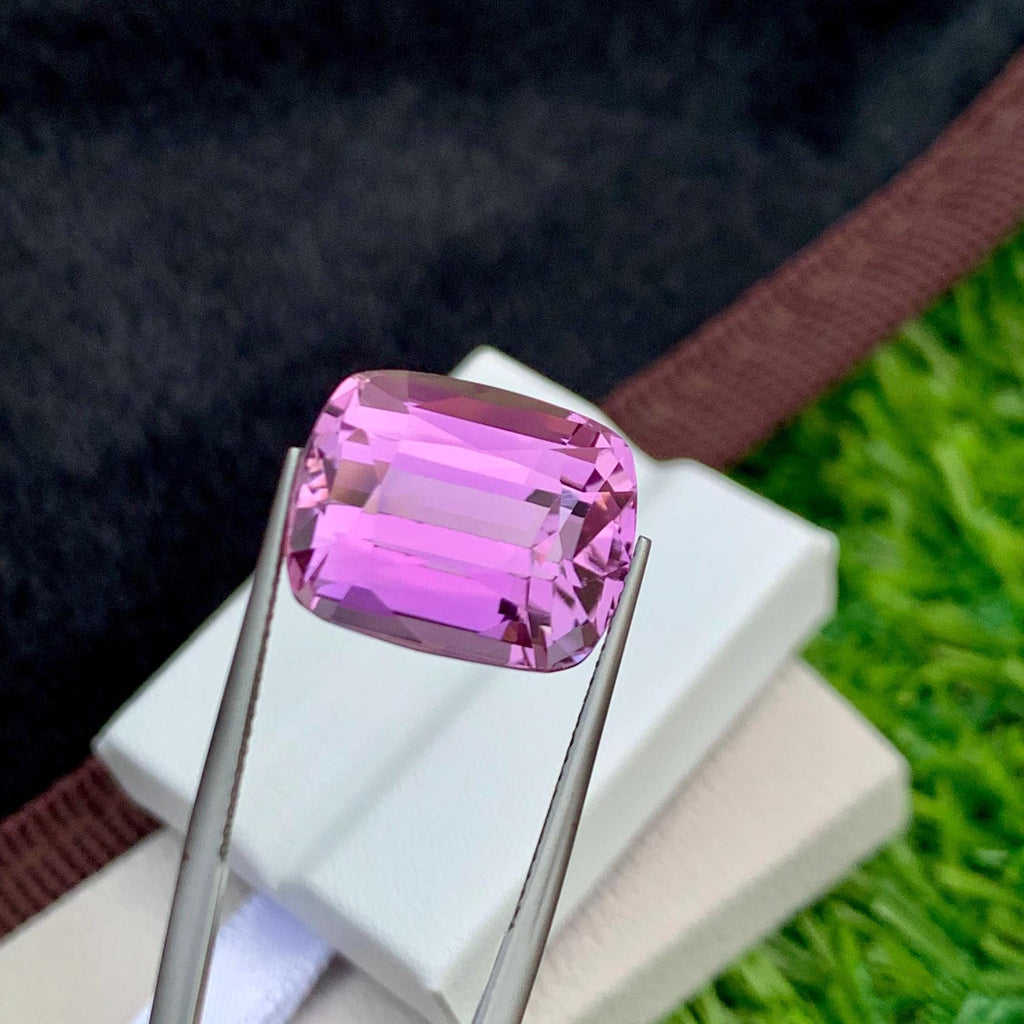 Pink Kunzite 19.45ct Cushion Cut – Elegant Afghan Gemstone