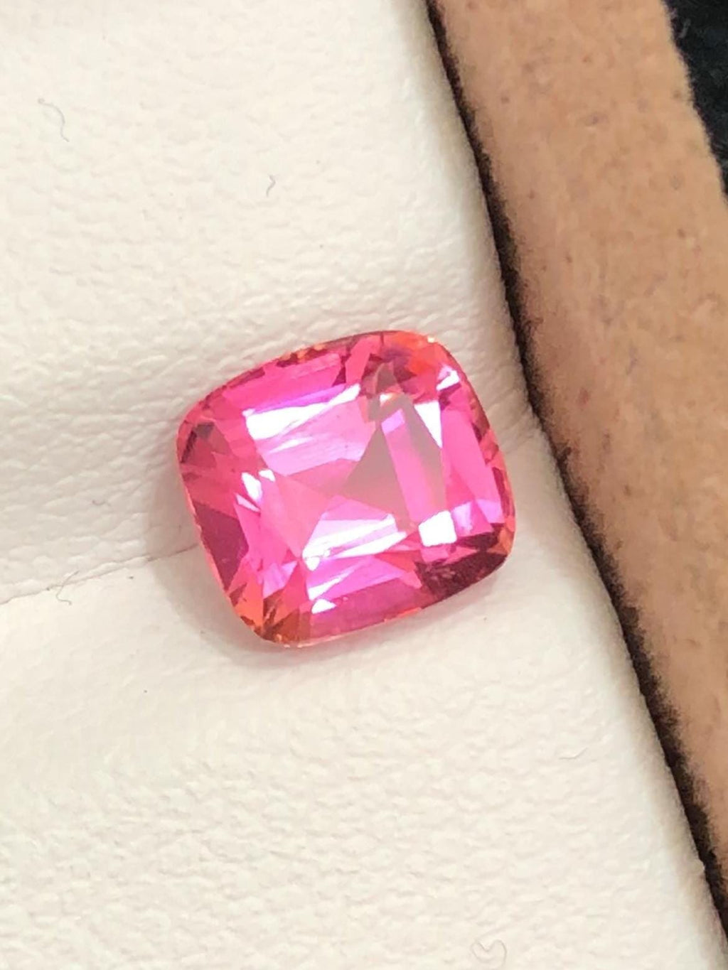Vivid Pink Rubellite 1.70 Cushion Cut Madagascar