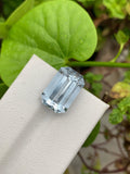 Santa Maria Aquamarine Gemstone: Emerald Cut, 10.20 CT, VVS Flawless