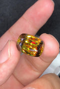 6.25 CT Cushion Cut Sphene Gemstone: Zagi Mine Origin