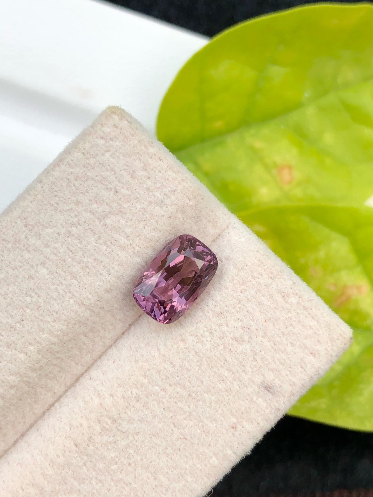 2.10 CT Purplish Pink Spinel Loose Gemstone: Cushion Cut, Afghanistan Origin