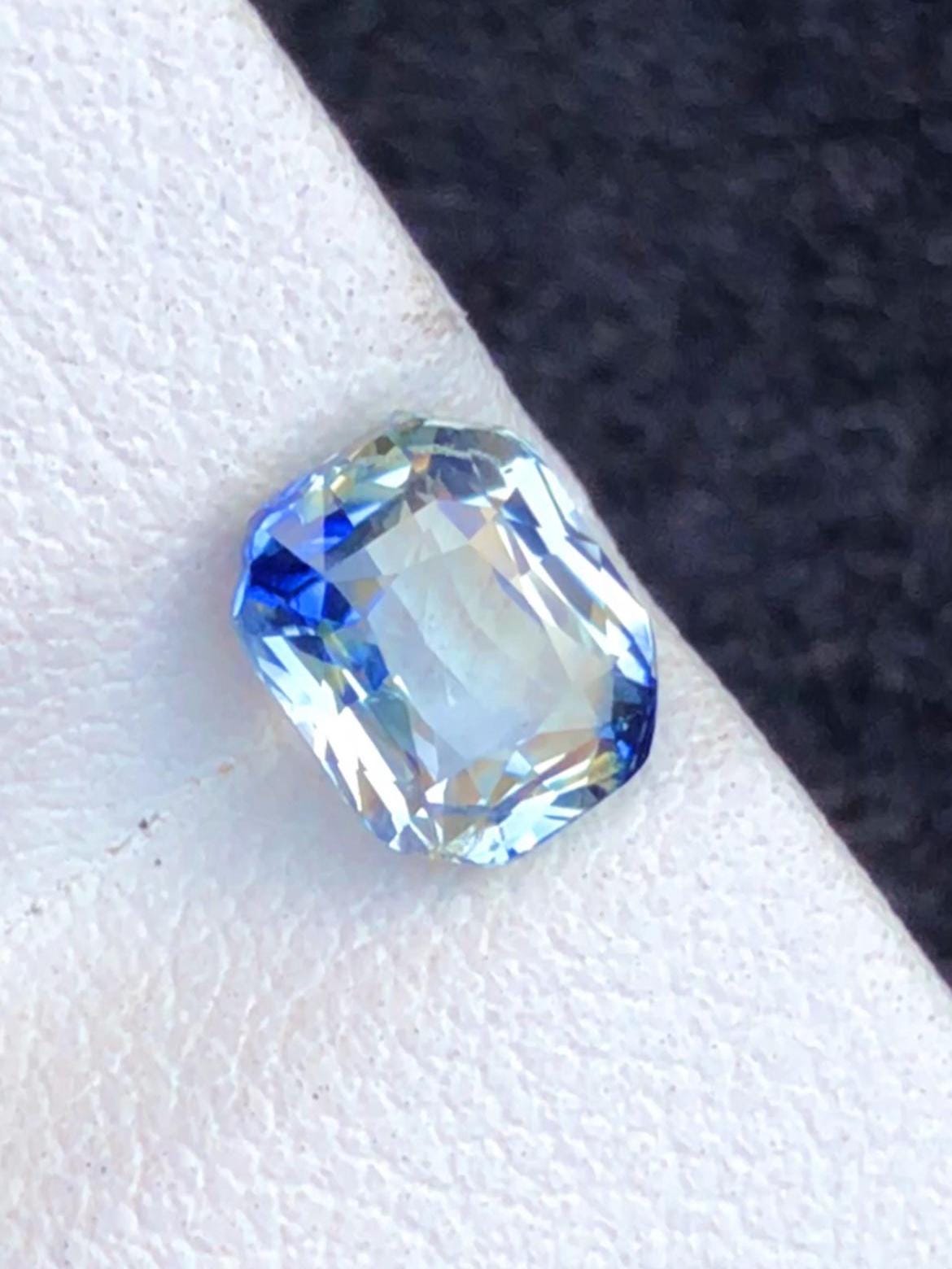 Parti Sapphire 2.10ct Cushion Cut • Sri Lanka No Heat