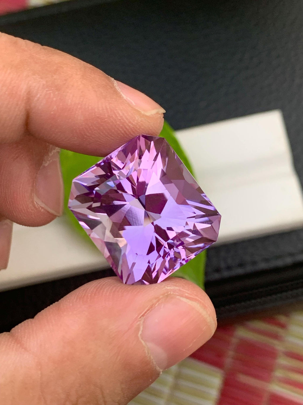 Fancy Precision Flower Cut Amethyst Loose Gemstone -41.80  Carats